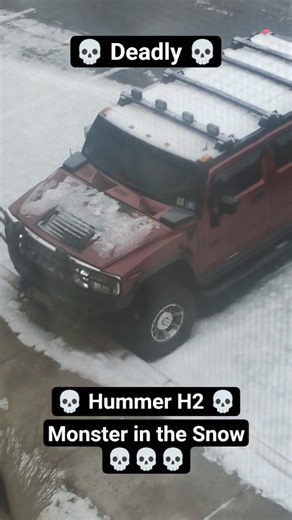 Deadly Hummer H2 Monster in Snow Extremely Dangerous Visuals Winter Storm Insane Off-roading #horror