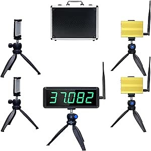 YZ Laser Timer for Sprints, Laser Sprint System, Track Laser Timer Stopwatch, Lap/Speed Training/Track Field/Running/Football(Two Groups)