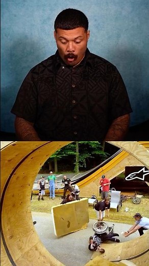 ‪@ufc‬ fighters react to viral Nitro Circus crashes 🤯