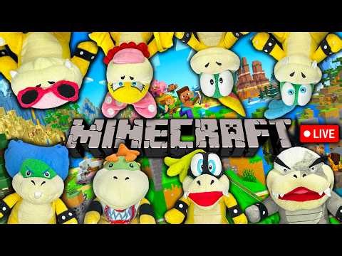 THE KOOPALINGS PLAY MINECRAFT SURVIVAL - SUPER MARIO RICHIE LIVE