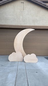 Collapsible half Moon Backdrop with two clouds 🙌 | Woodshop Box Studio