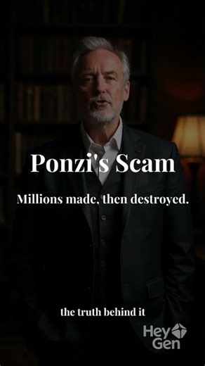 3 Months to Millions: The True Story of Ponzi, the Pyramid Scheme Genius #shorts #ponzi