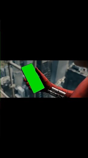 Spider-Man Looking at Phone meme - Green Screen - Brand New Day