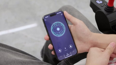 Intelligent Electric Wheelchairs for Adults, APP Remote Control & Auto Folding, 15 Miles Range Lightweight Power Wheelchair, with HD Display & Dual Safety Light, 265 lb Capacity, Airline Approved