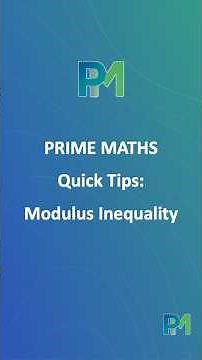 Modulus Inequalities - Lesson starting September 2025