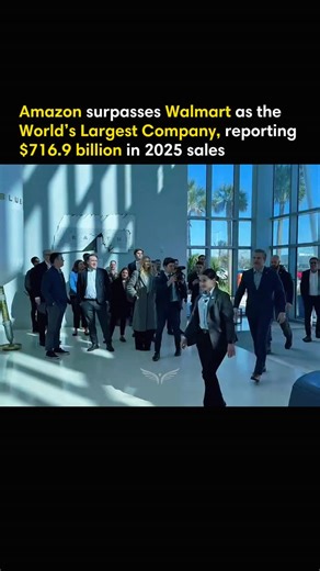 FlyWealthCo™ on Instagram: "Amazon has officially surpassed Walmart in annual revenue, marking a major shift in global commerce. With reported 2025 sales of $716.9 billion, Amazon edged past Walmart’s $713.2 billion — ending the retail giant’s decades-long position at the top. But this milestone represents more than a ranking change. Unlike Walmart’s traditional brick-and-mortar dominance, Amazon built a diversified ecosystem. Beyond e-commerce, its growth has been powered by AWS in cloud comput