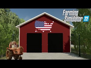 FS22 - Big American Shed - Farming Simulator 2022 Placeable Mod Download FS22 #games #gaming #game