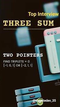 3/100: Leetcode | Three Sum | Summary | Learn coding | Beginner I #coding #shorts #ytshorts