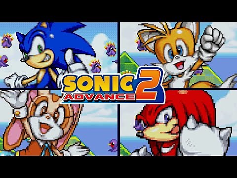 SONIC ADVANCE 2 - All Endings (All Characters)