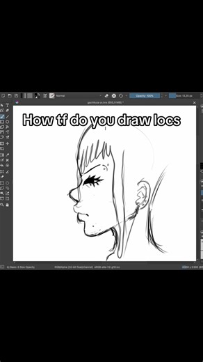 Gachiakuta oc in the making..dk what to name her nor her vital instrument which is her bandages💔#gachiakutanime #art #krita #locs #help