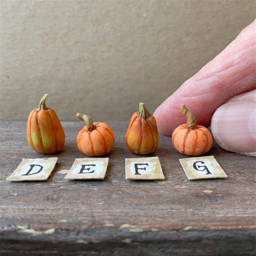 1:12 Scale Tall or Squat Pumpkin - Etsy