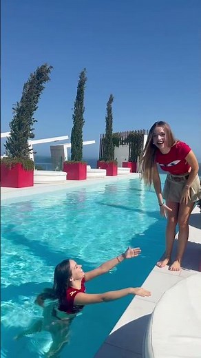 TUTORIAL TRANSICIONES PISCINA ♥️ #transition #tutorial in the swimming-pool 🏊 #shorts