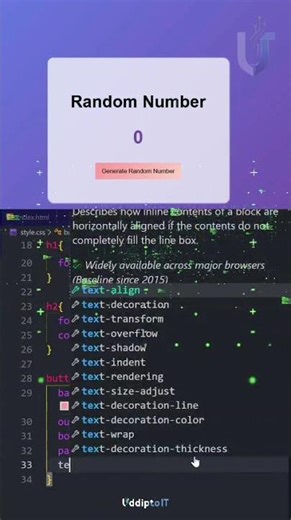 Create a Random Number Generator in 60 Seconds! | HTML, CSS, and JavaScript