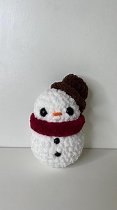 Crochet Snowman Plush – Cute Winter Amigurumi | Handmade Holiday Snowman - Etsy