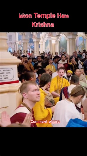 iskon Temple me Hare Krishna ki Vibe hi alag hi level ki h ❣️ #vrindavan #iskon #radheradhe