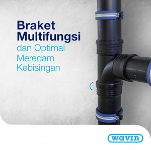 Wavin SiTech adalah sistem pembuangan limbah yang inovatif dan terbukti rendah kebisingan. Untuk lebih mengurangi suara, Wavin mengembangkan braket low noise yang unik. Braket tunggal ini dapat digunakn dalam beberapa konfigurasi untuk mengoptimalkan sistem. Braket ini dapat digunakan di fix point dan sliding point, instalasi horizontal dan vertikal. Instalasi aman dan nyaman, gunakan braket low noise spesial dari Wavin. #Wavin #PipaWavin #WavinPipe #Pipa #Pipe #WavinIndonesia #AirBersih #UntukL