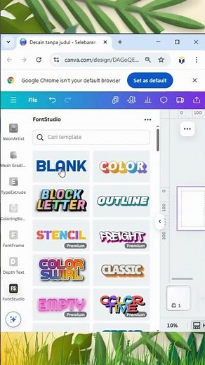 TUTORIAL FITUR FONT STUDIO DI CANVA #tutorialcanva #fontstudiocanva #desaintulisankreatif