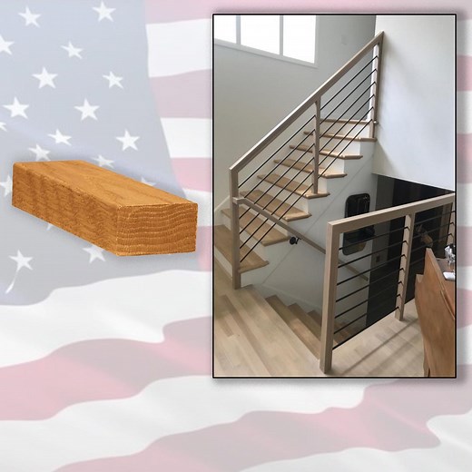Plain Rectangular Solid Oak Wood Handrail for Stair and Railing Renovation - Etsy