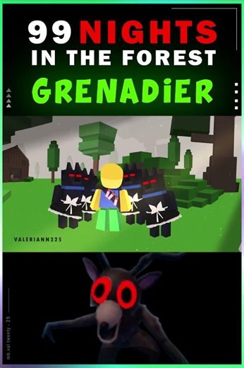 THE NEW GRENADIER CLASS in 99 Nights in the Forest #99nightintheforest #roblox #animation