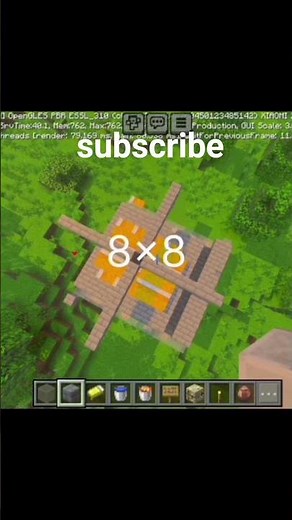 how to make iron farm in minecraft pocket edition and bedrock edition #minecraft #shortvideo