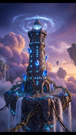 Building a Wizard Tower on a Floating Island! 🧙‍♂️✨ #MorphBuild #Shorts