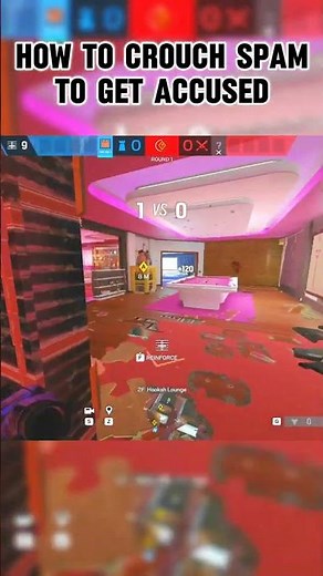 how to crouch spam #rainbowsixsiege #rainbowsixsiegechampiongameplay