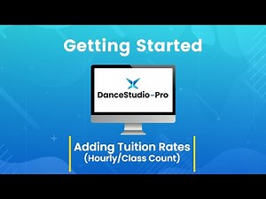 DanceStudio-Pro: Adding Tuition Rates - Hourly or Class Count