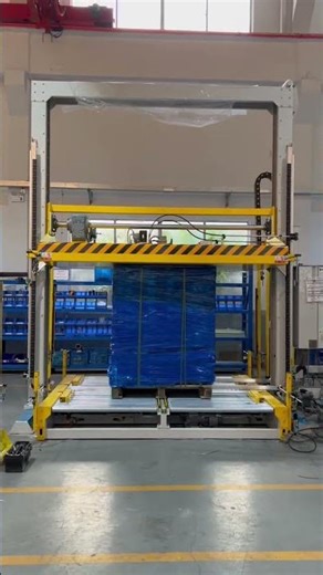 Pallet Strapping machine with lifting device and centering device by 4 PET strap
