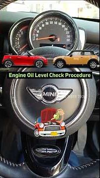 Mini Copper Engine Oil Level Checking Procedure (2014 to 2017) models. #shorts #copper #oil