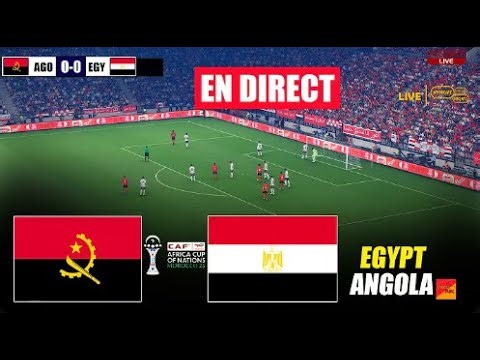 🔴🇦🇴🇪🇬 🔴EN DIRECT : ANGOLA vs ÉGYPTE | Coupe d'Afrique des Nations CAF | Simulation de match