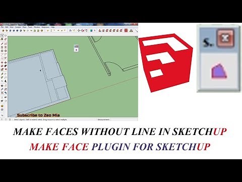 MAKE FACE PLUGIN TUTORIAL FOR SKETCHUP | SKETCHUP TUTORIAL MAKE FACES WITHOUT LINE TOOL