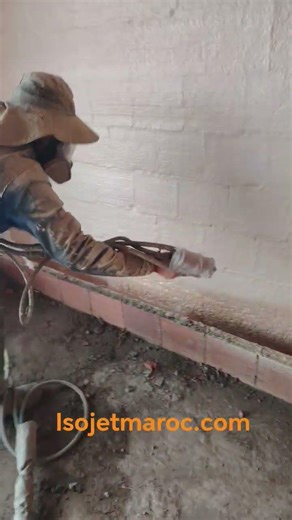 isolation thermique phonique densite 30 kgm3 #construction #btpmaroc #isojetmaroc #energysaving
