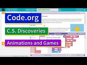 Collisions Lesson 18.12 Code.org Animation Tutorial with Answers