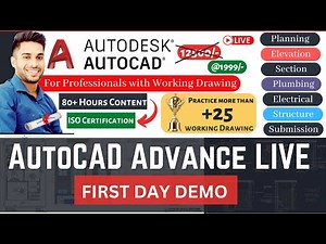 AutoCAD Advance LIVE Course DEMO | Day - 1