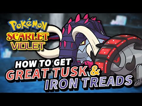 Pokemon Scarlet & Violet How to get GREAT TUSK & IRON TREADS (Donphan Ancient / Future Form)