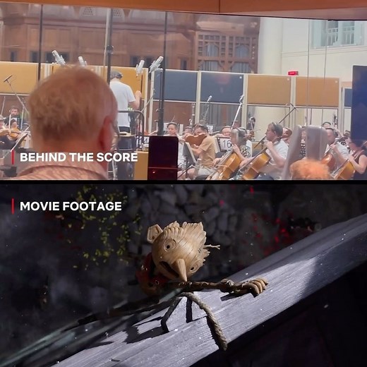 Guillermo del Toro’s Pinocchio on Instagram: "Pinocchio and Candlewick reach new heights in this exclusive look behind Alexandre Desplat’s score in Guillermo del Toro’s #PinocchioMovie. BAFTA Winner and nominated for Best Animated Feature at the Academy Awards, watch now on Netflix."