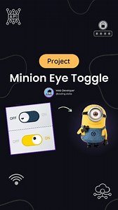 25K views · 11 reactions | Minion Eye Toogle Animation Using HTML CSS...