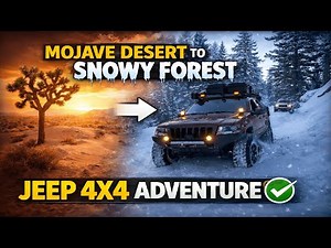 Mojave Desert to Snowy Forest | Jeep 4x4 Adventure ✅