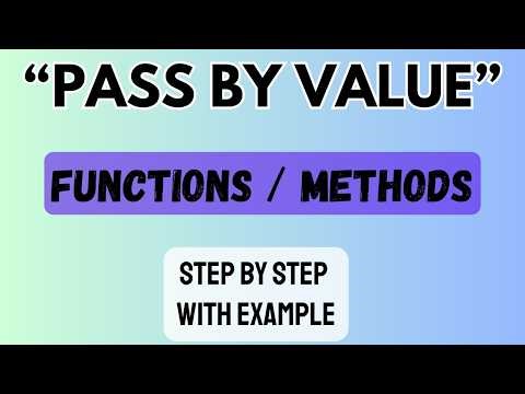 Pass by Value क्या होता है? Simple Explanation with Example