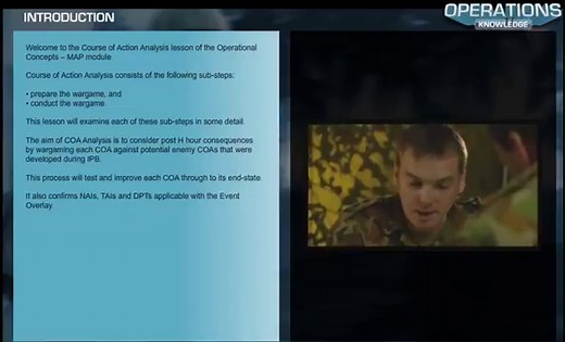 Course of Action Analysis | The Cove