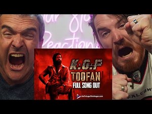 TOOFAN Lyrical (Kannada) | KGF Chapter 2 | Rocking Star Yash | KGF 2 REACTION!!