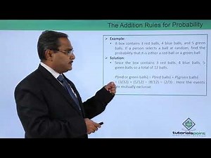 Machine Learning - Probability and Counting Rules - The Addition Rules for Probability