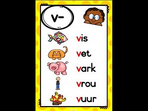 Afrikaans Grade 1 Ep 19 V klanke/ phonics