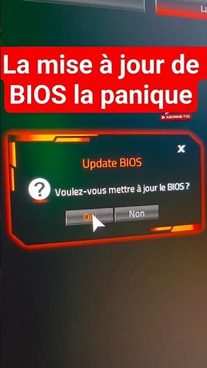 😭 Quand tu dois mettre à jour le BIOS ... #hardware #tech #gaming