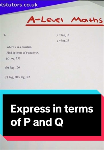 A-Level Maths Exam Question on P and Q