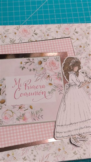 Adelanto Album Comunión #scrapbooking #michiscrap #albumcomunion