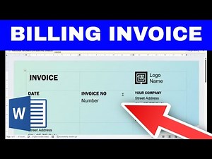 How to Create a Custom BILLING INVOICE in Word (Free Templates or from Scratch!)