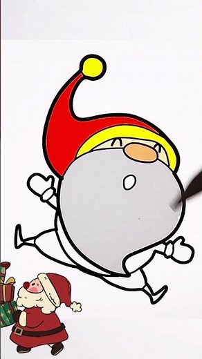 Coloring pages of Santa Claus and his reindeer at Christmass🎅