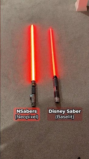 2 Disney Lightsabers VS a Neopixel #lightsaber #nsabers
