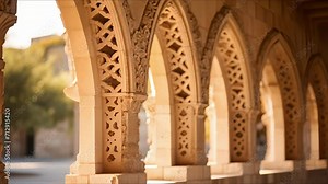 Closeup of a traditional stone archway, highlighting the timeless beauty of traditional designs.